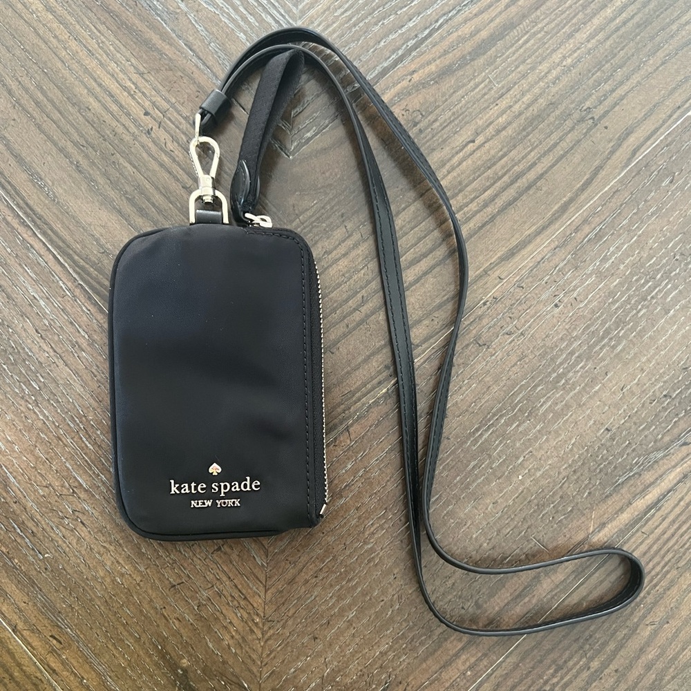 Kate Spade Black Card Holder Lanyard - Chelsea